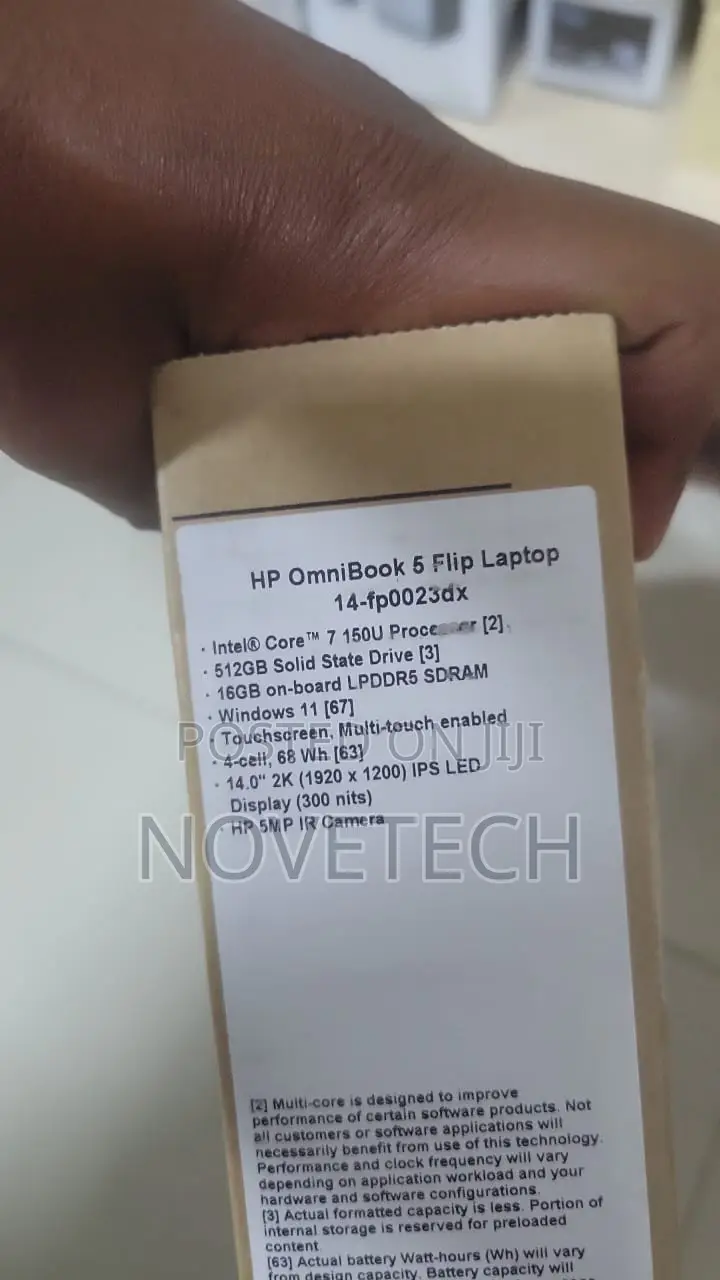 New Laptop HP OmniBook 5 14" 16GB Intel Core 7 SSD 512GB
