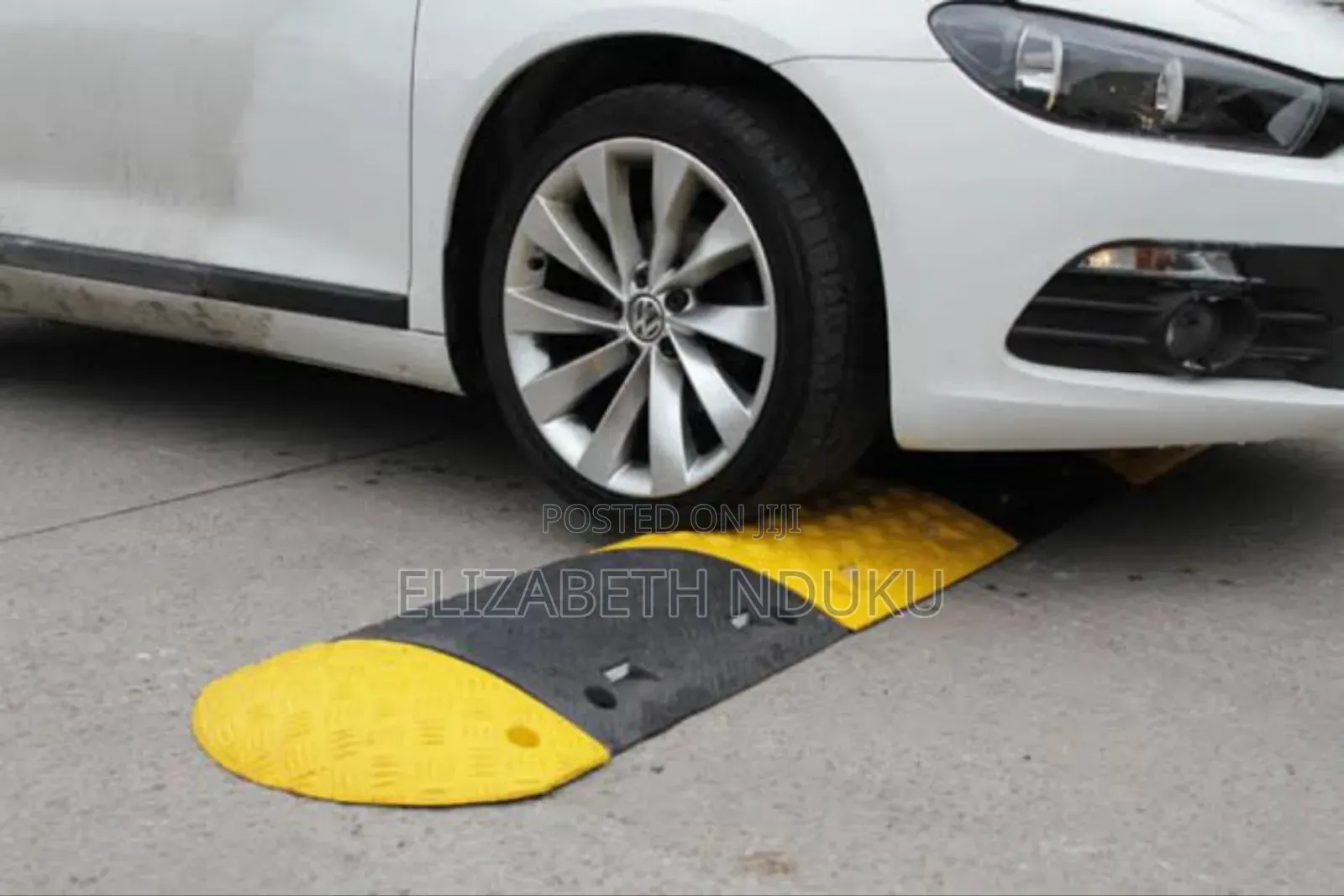 High-Impact Rubber Speed Bump