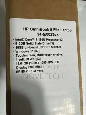 New Laptop HP OmniBook X Flip 14" 16GB Intel Core 7 SSD 512GB