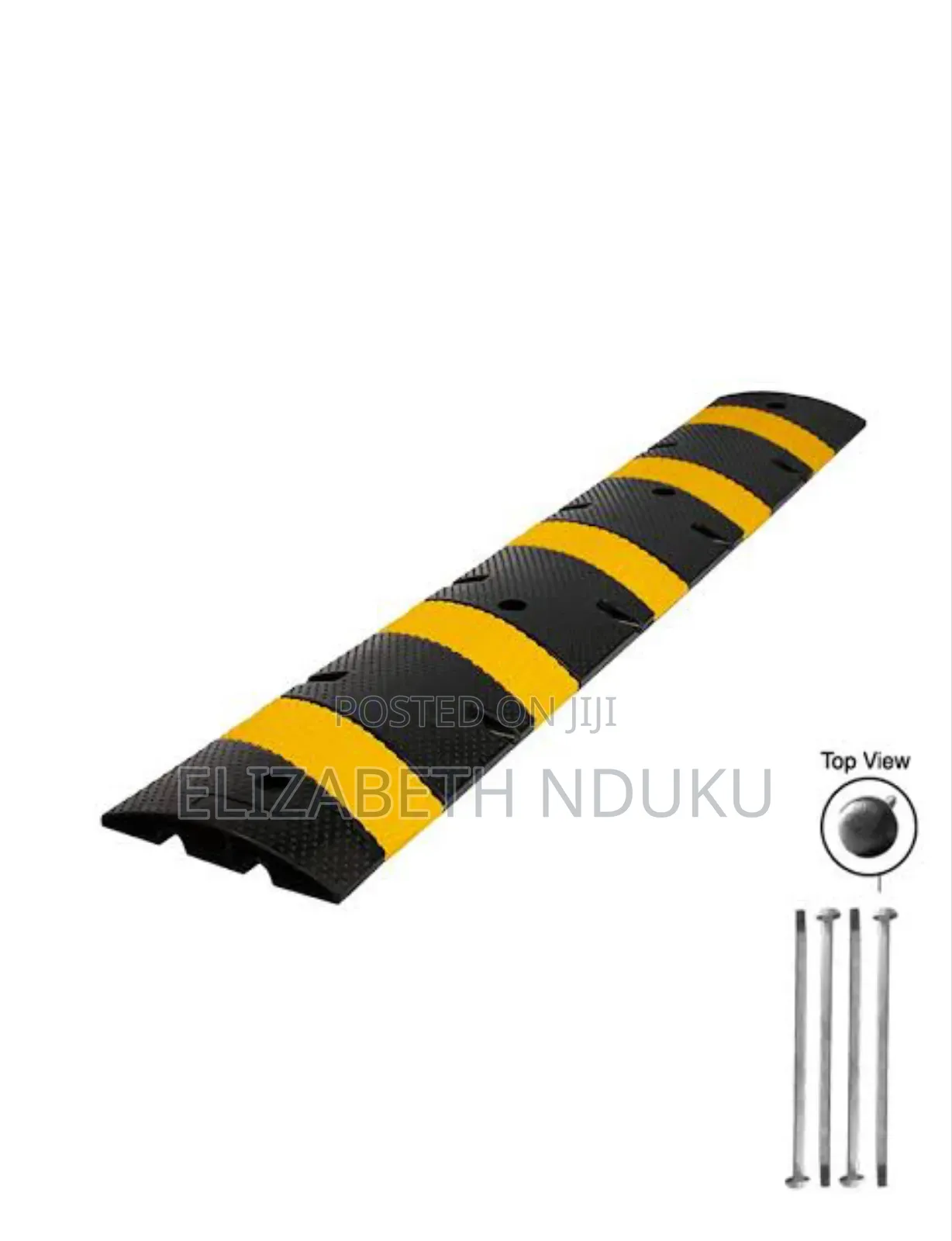 Yellow Rubber Speed Bump