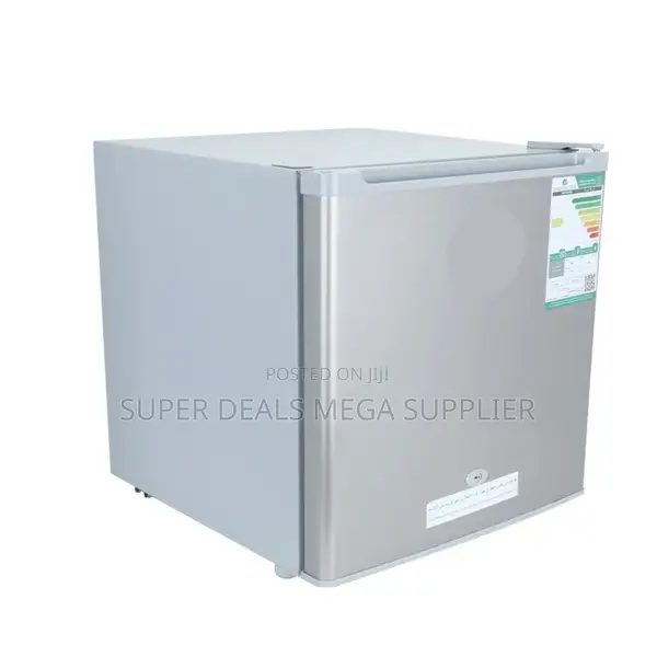 50 Litres Large Capacity Mini Refrigerator Small Quiet Lockable Silver
