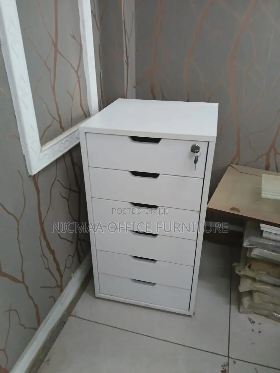 6-Drawers Secure Stylish Storage Solution Cabinet
