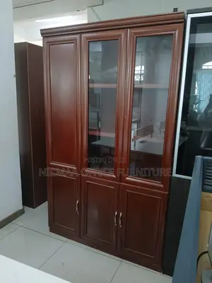 3-Door Dual Storage Showcase Design Filling Cabinet