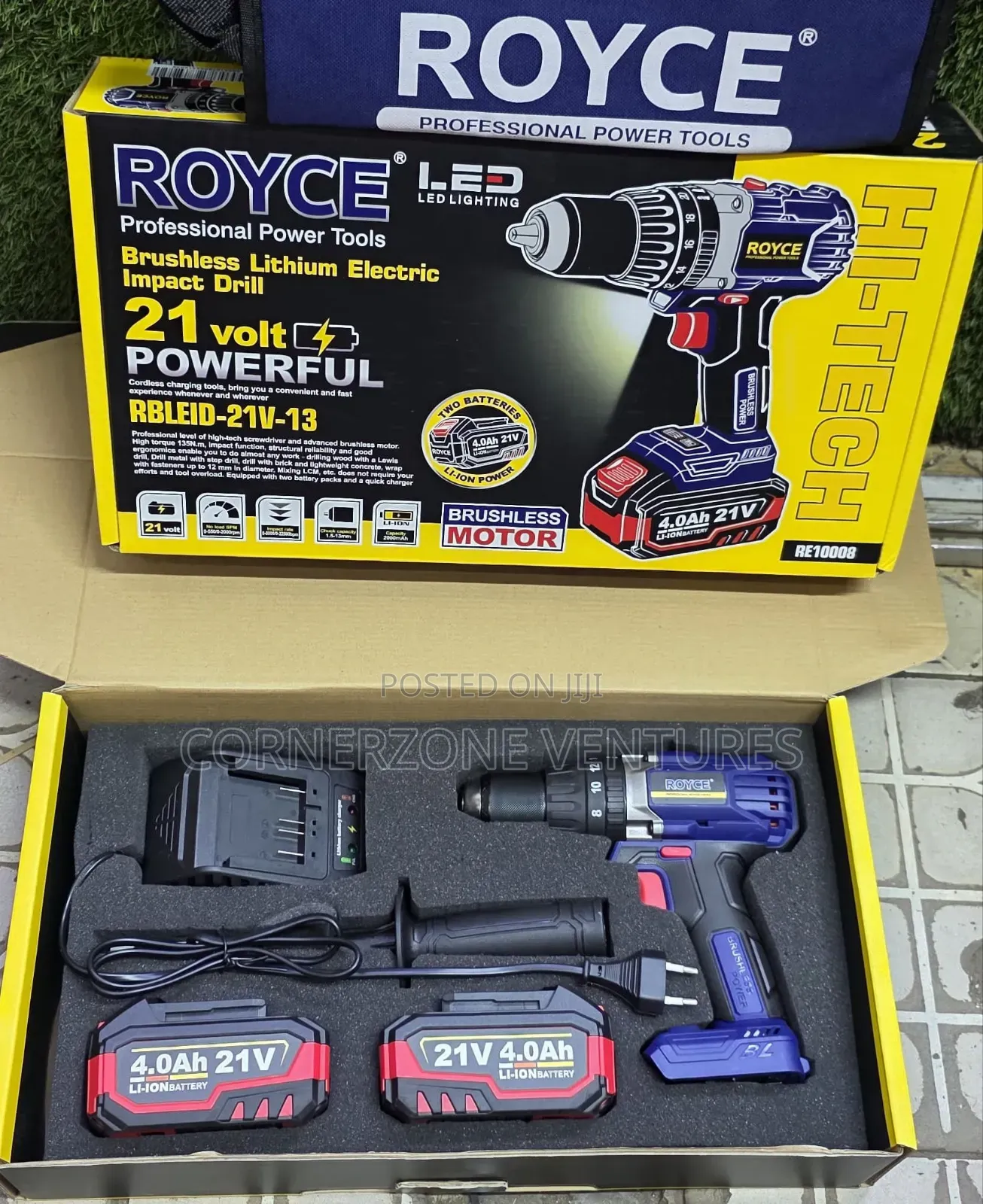 Royce 21v Cordless Drill/ Brushless Cordless Drill