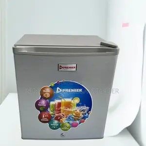 Compact 50 Litres Small Refrigerator Lockable Quiet Single Door Silver