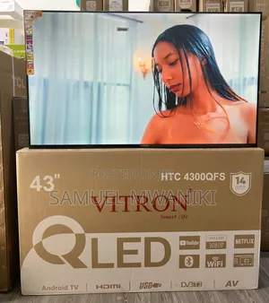 Vitron 43" Qled Smart Tv Full Hd 1080p Youtube Netflix Bluetooth