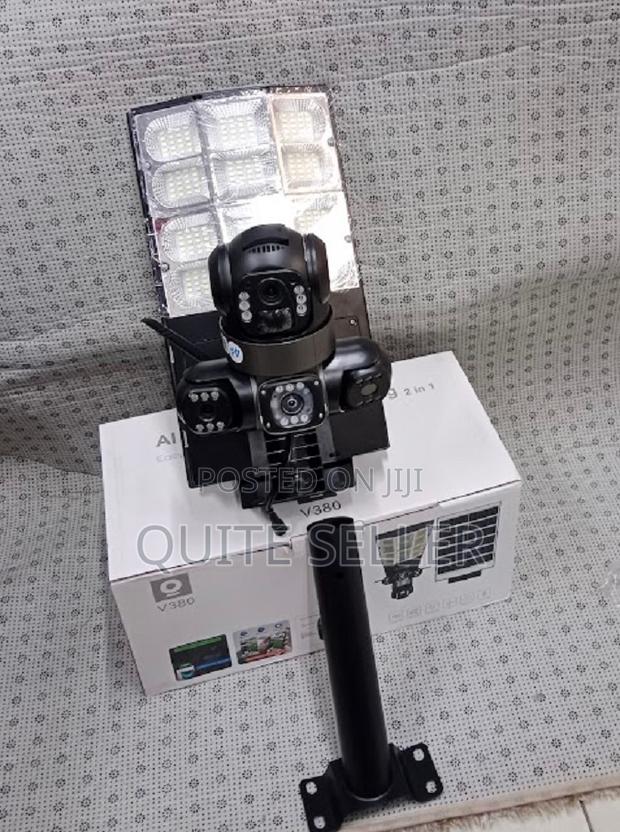 Solar Light 6mp 3 Lens Wireless Solar Panel Security Camera V380 - main view