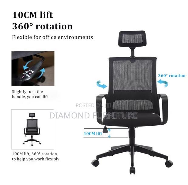 Captain Mesh High Back Ergonomic Office Chair - thumbnail 6