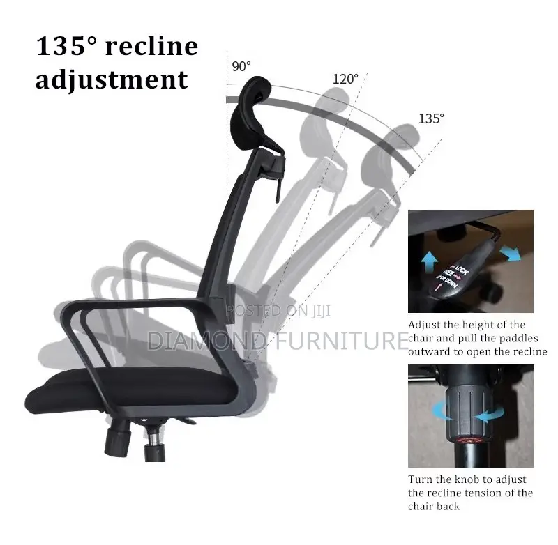 Captain Mesh High Back Ergonomic Office Chair