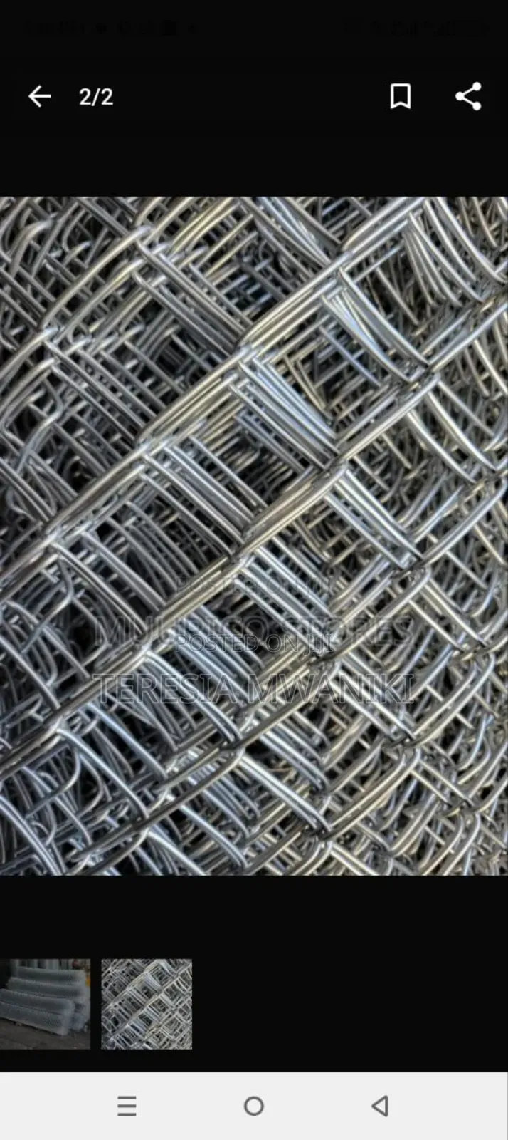 Galvanized Security Mesh \ Chainlinks