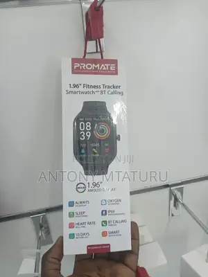 Promate Prowatch-Am19 1.96′′ Fitness Tracker Smartwatch With Bt Call