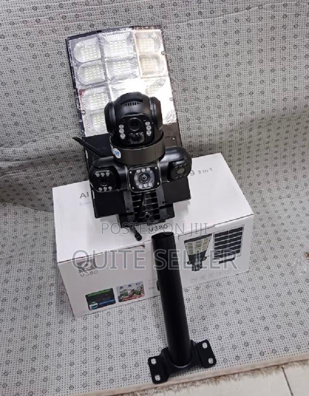 2in1 Flood Light and V380 Tripple Lens Camera 24/7 Survelliance