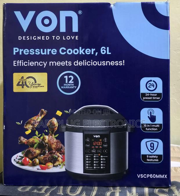 6 Litres Efficient Von Pressure/ Rice Cooker - Multifunctional - main view