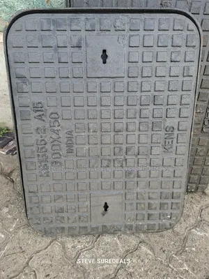 Manhole Cover, Cast Iron, Solid Top, Single Seal, 600mm X 450mm, A15