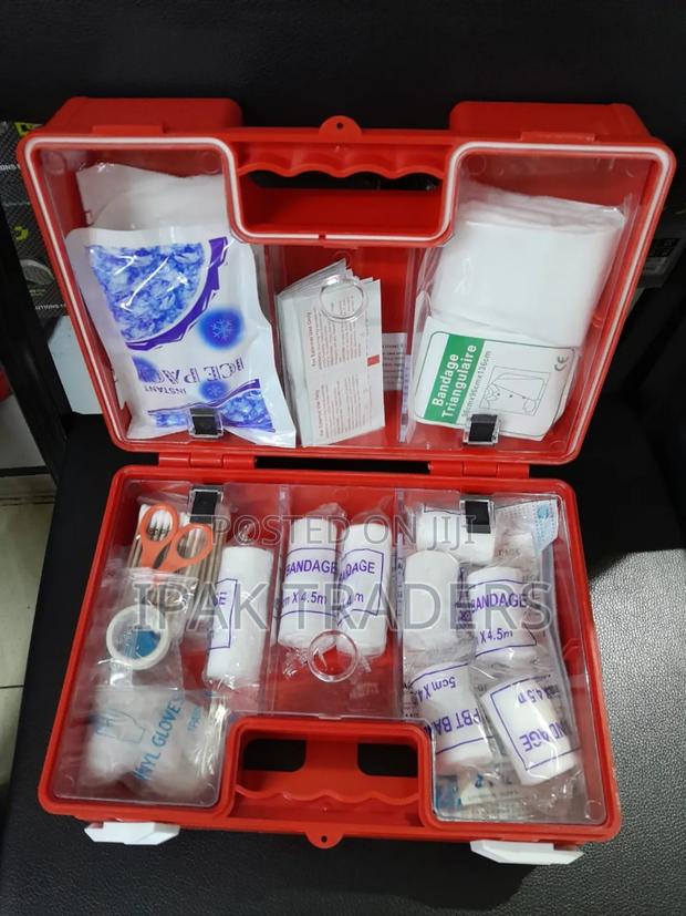 50 Person Metallic Box First Aid Kit - main view