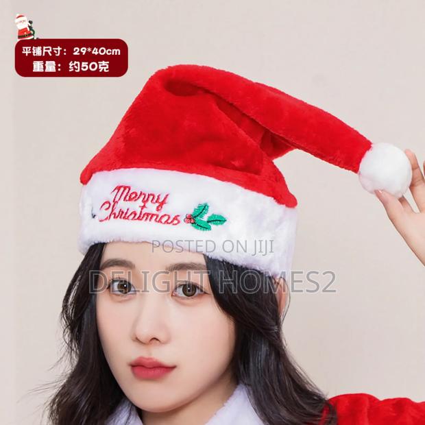 Soft Thick Plush Christmas Hats_zaw - main view