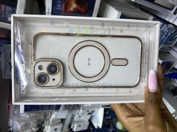 Onnat iPhone 15 Magnetic Soft Plating Frame Phone Case - main view