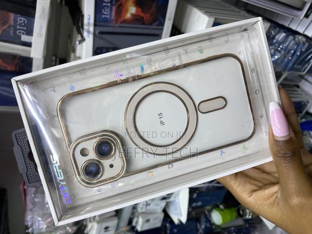 Onnat iPhone 15 Magnetic Soft Plating Frame Phone Case - thumbnail 2