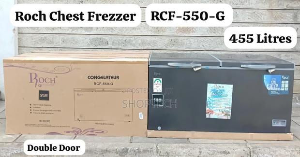 455 Litres Roch Chest Freezer With Cool Pack Sliding Glass Lock