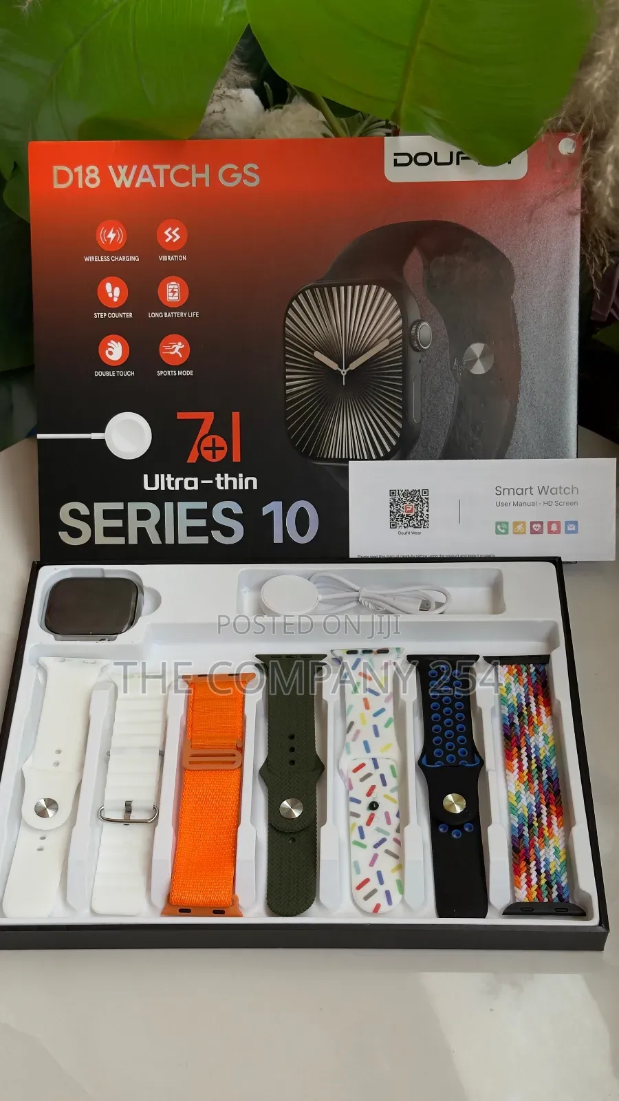 *D18 Smart Digital Interchangeble 7strap and Chargeable
