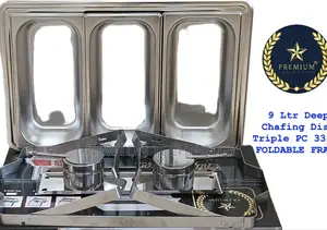 9ltr Foldable Cheffing Dish 
Triple Compartment 
 at 