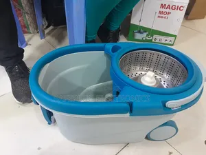 Eoco Metallic Spin Mop, Big Size - Dual Wheel Drive Rotary