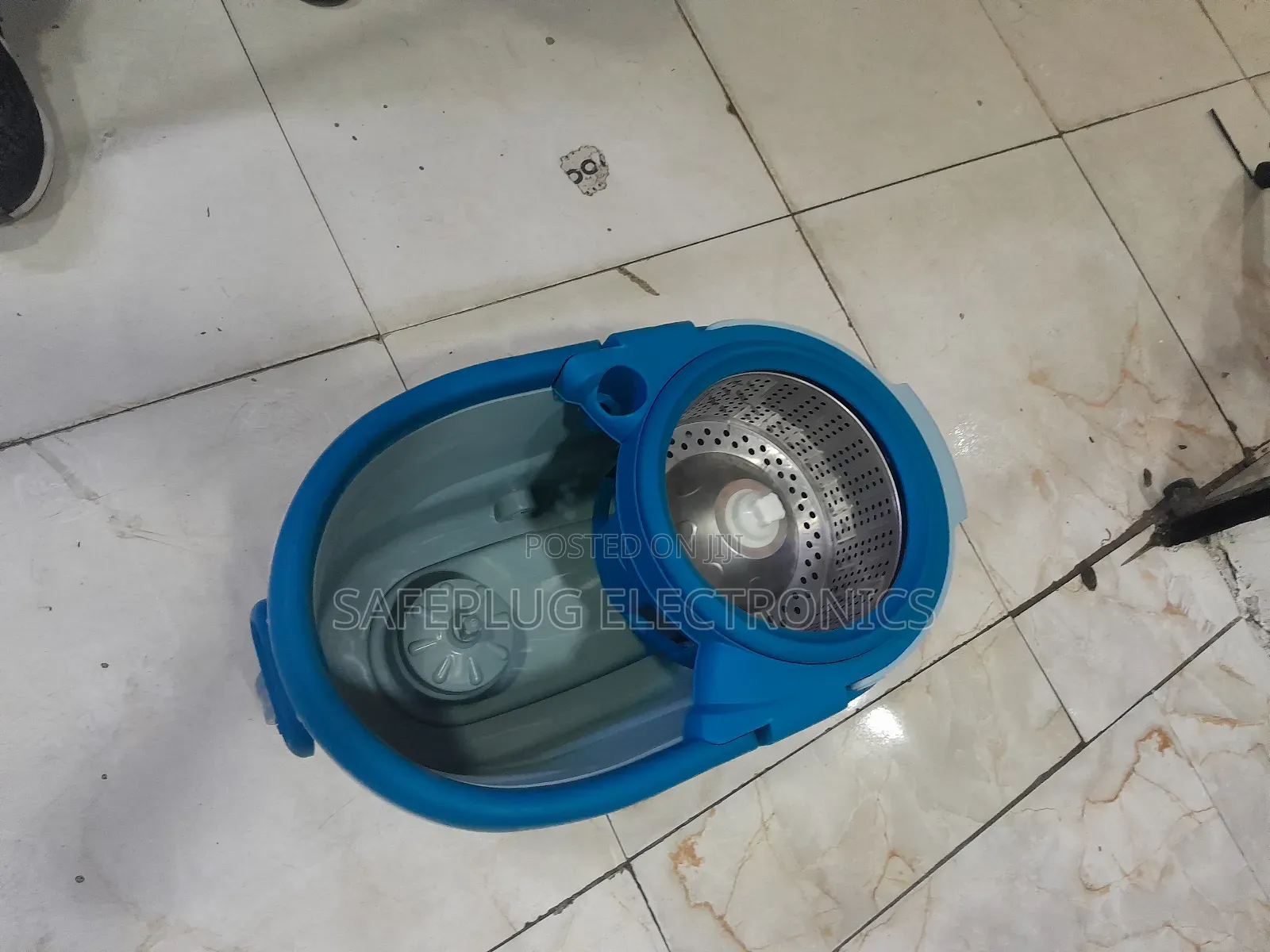 Eoco Metallic Spin Mop, Big Size - Dual Wheel Drive Rotary