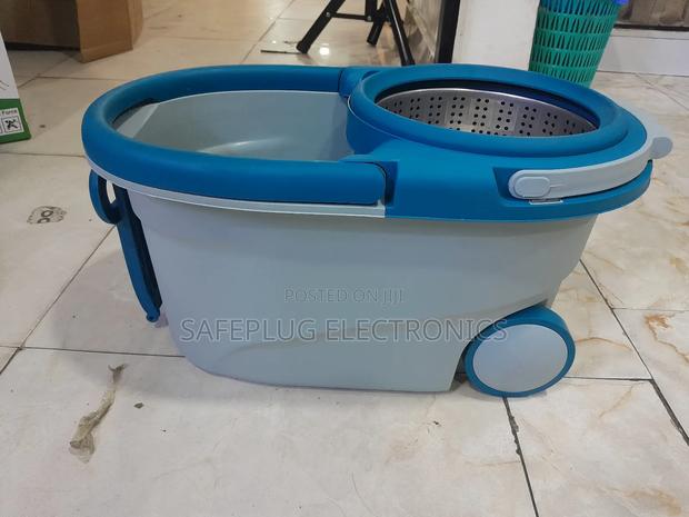 Eoco Metallic Spin Mop, Big Size - Dual Wheel Drive Rotary - thumbnail 4
