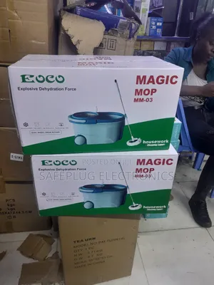 Eoco Metallic Spin Mop, Big Size - Dual Wheel Drive Rotary
