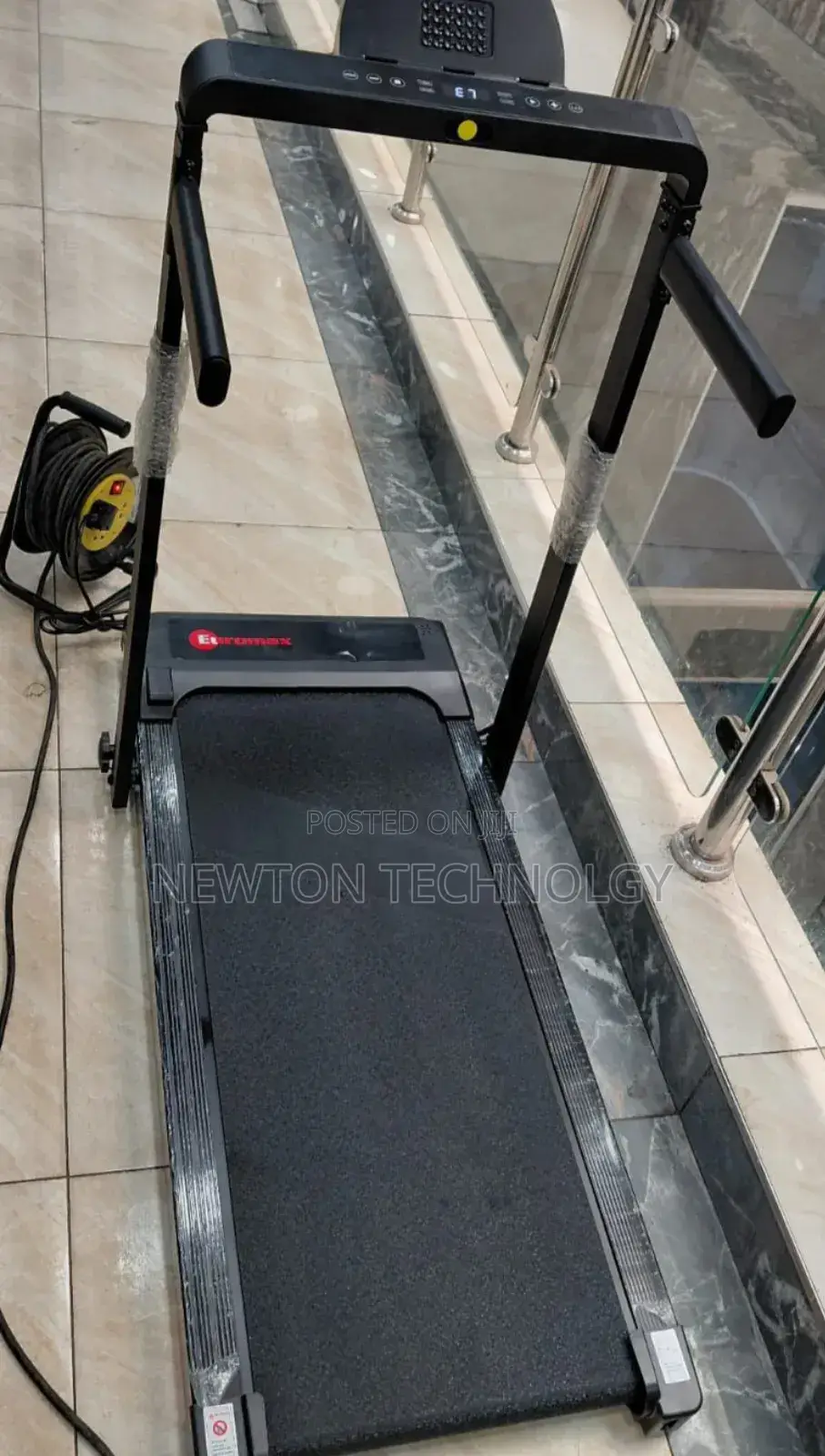 Slim Foldable Treadmill for Walking and Running, Cardio Exercise Mach