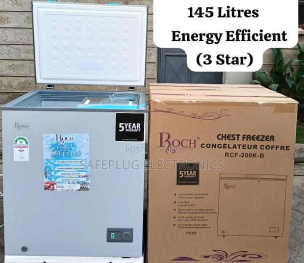 RCF-200-K-B (145 Litres) - Roch Chest Freezer, With Display Glass