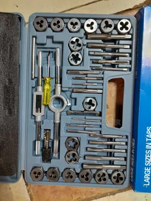 40 Pc's Tap And Die Set Chrome