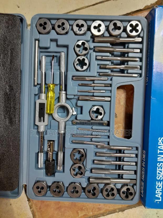 40 Pc's Tap And Die Set Chrome