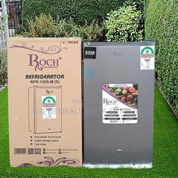 Roch Silver Single Door Refrigerator | Led Light, Quiet, Durable - main view