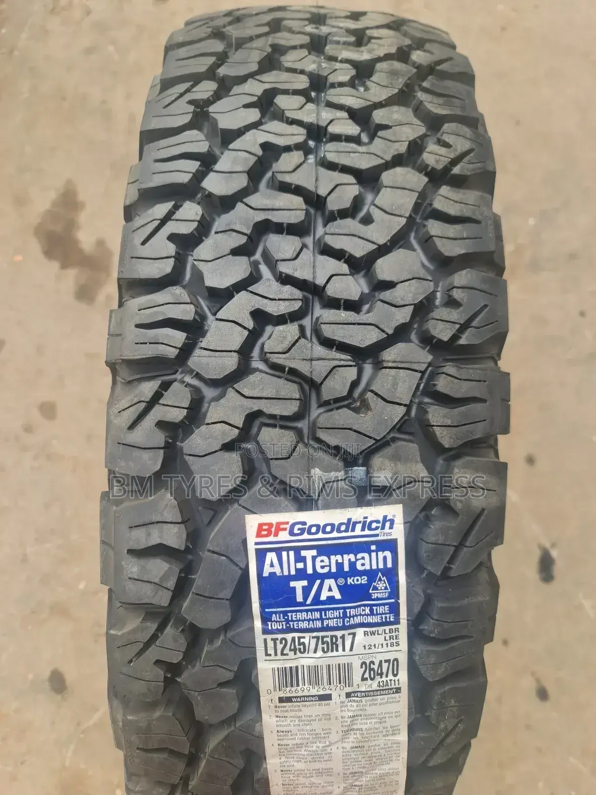 245 /75 R17 Bf Goodrich