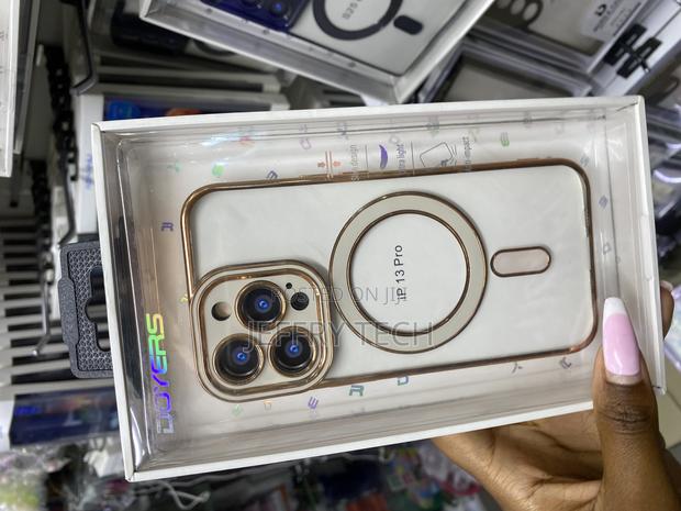 Dteck Magsafe Compatible Plated Clear Case for iPhone 13 Pro - thumbnail 2