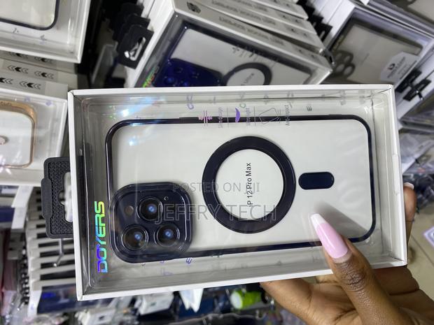 Beave iPhone 12 Pro Max Magnetic Clear Case,Luxury Plating - main view