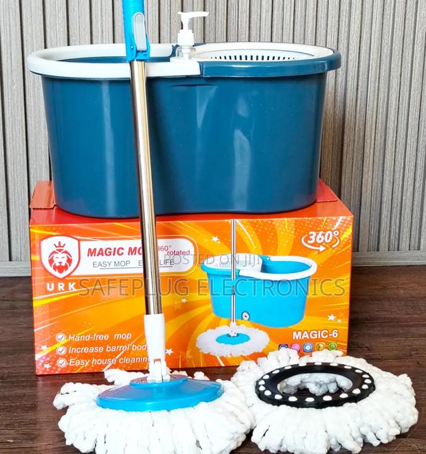 Urk Metallic Spin Mop, 360° Cleaning Designed Mop Head