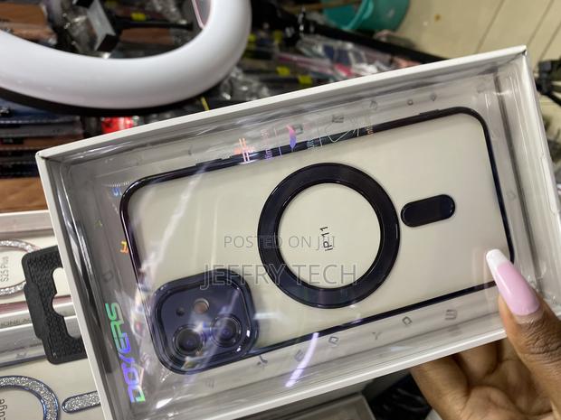 Monzer Compatible With iPhone 11 Magnetic Clear Case,Luxury Plating - thumbnail 2