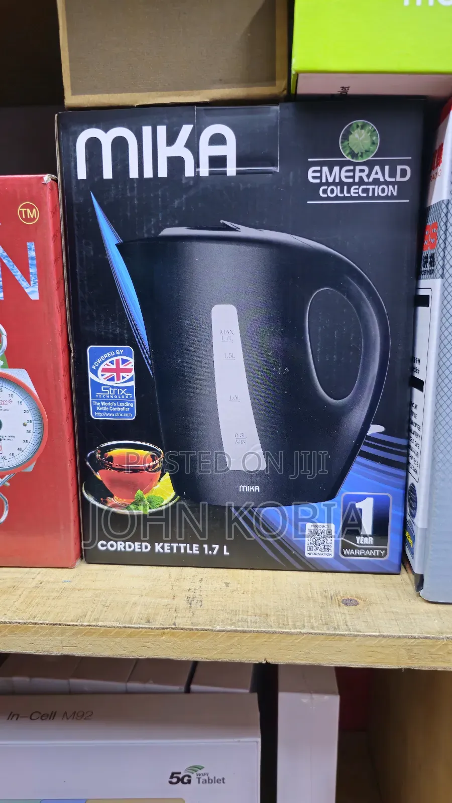 Mika 1.7l Corded Electric Kettle