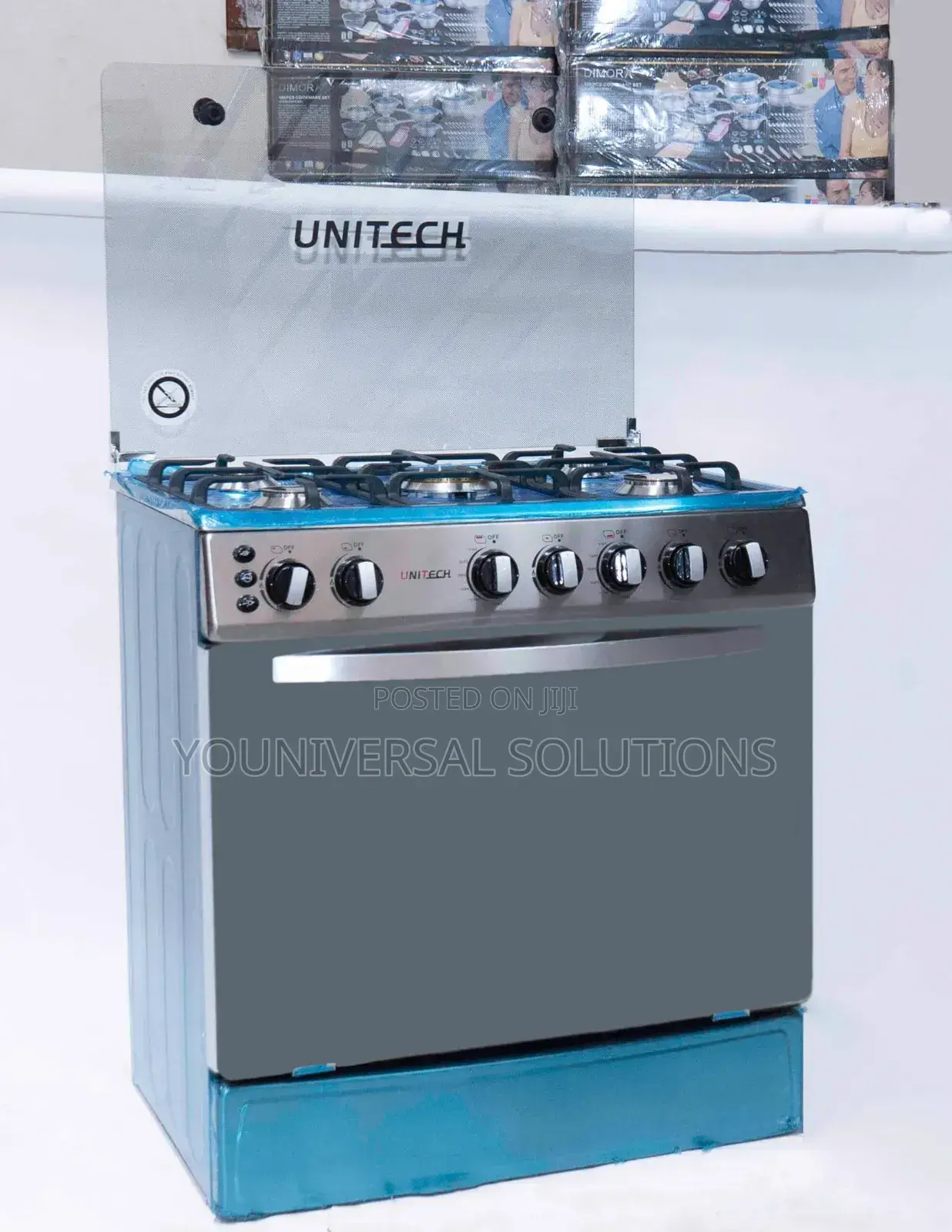 Unitech 5 Burner 60by80 Freestanding  Full Gas Cooker