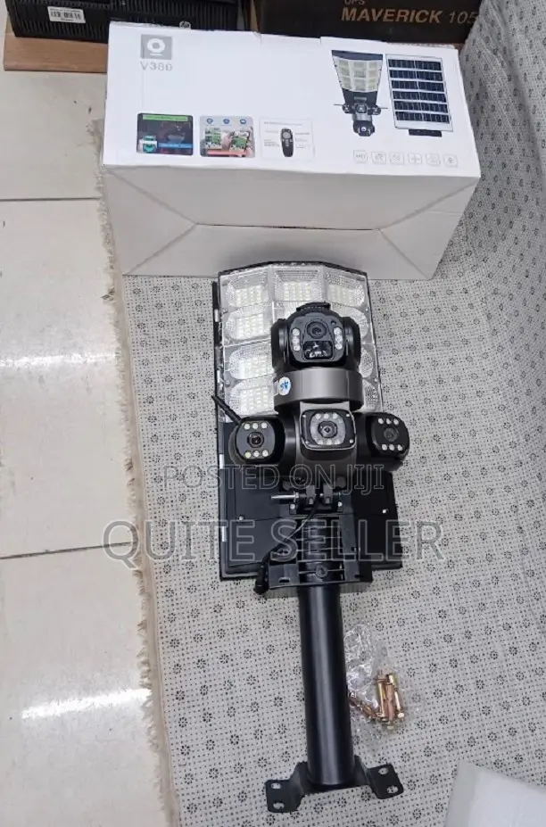 3 Lens CCTV Camera + Solar Street Light Aisolar Camera + Lighting