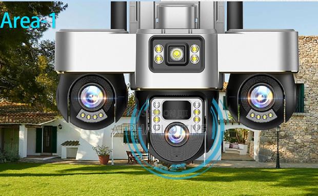 Vts30 v-380pro Outdoor Solar Triple-Lens Security Camera