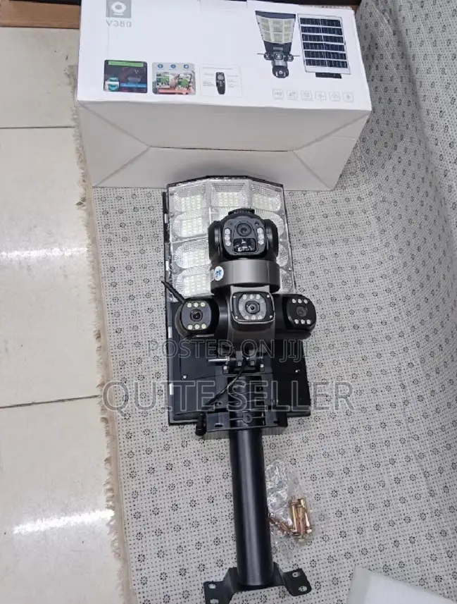 3 Lens CCTV Camera + Solar Street Light