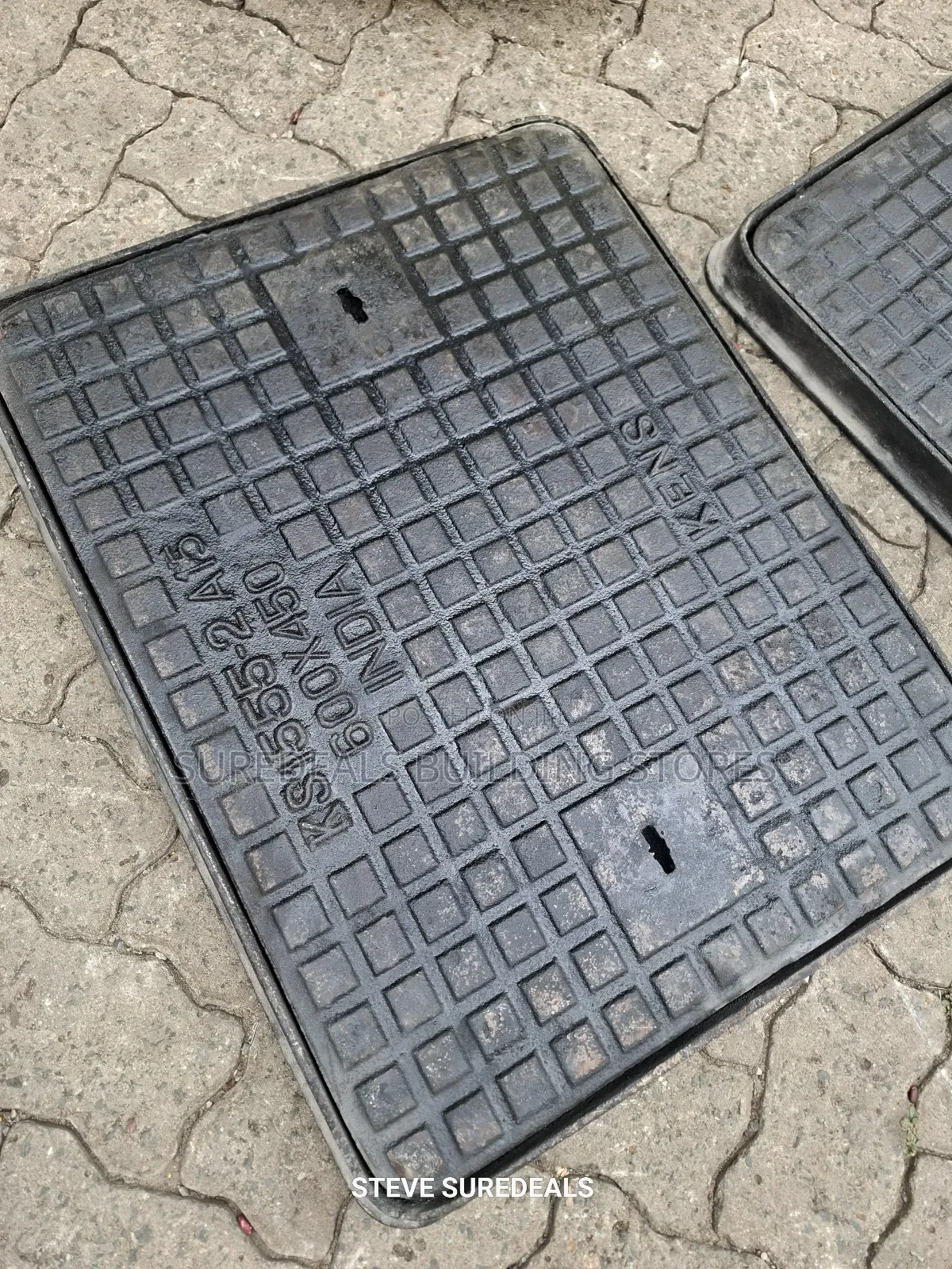 24 Inch by 18 Inch Cast Iron Manhole Cover.