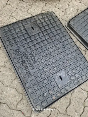 24 Inch by 18 Inch Cast Iron Manhole Cover.