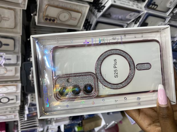 Abspar Samsung Galaxy S25 Plus Magnetic Plating Glitter Case - main view