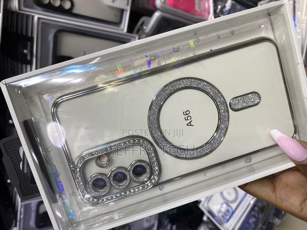 Mabear Samsung Galaxy A56 Case Magnetic Glitter Plated Case - thumbnail 3