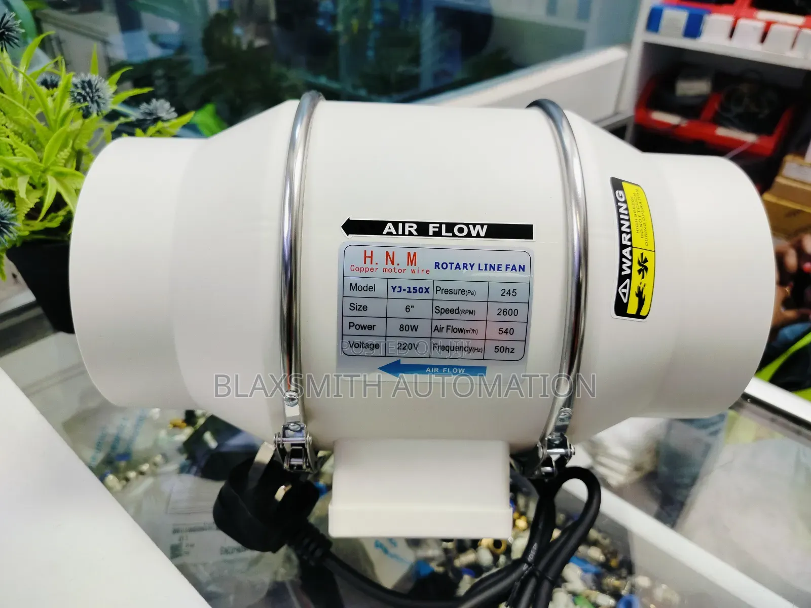 Rotary Line Fan PVC (Model Yj-100x) 4"