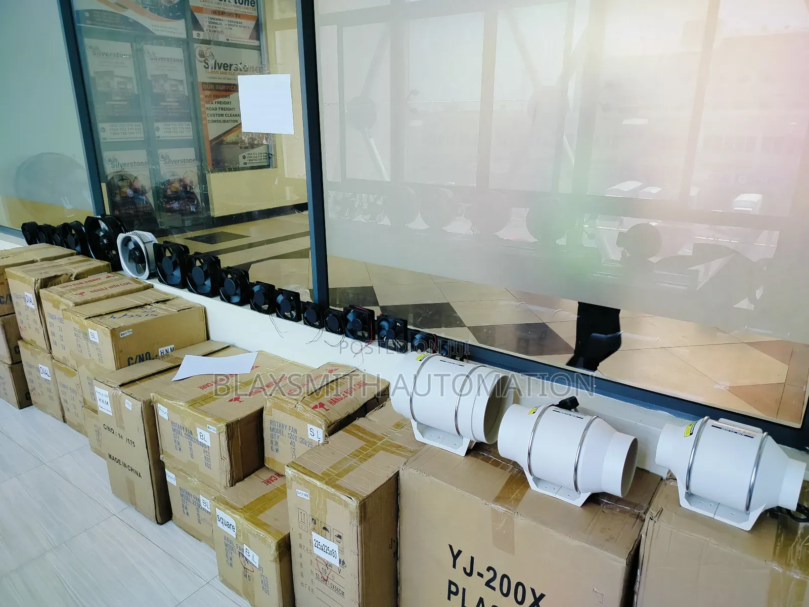 Rotary Line Fan PVC (Model Yj-100x) 4"